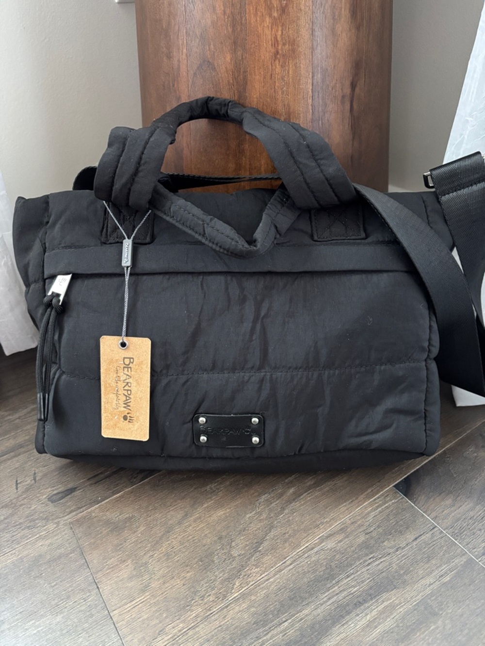 BEARPAW Crossbody/shoulder bag,double zip compartment,adjustable removable strap